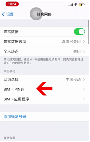 江阳苹果14维修网分享如何给iPhone14的SIM卡设置密码 