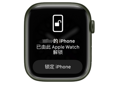 江阳苹果手机维修分享用 AppleWatch 解锁配备面容 ID 的 iPhone方法 