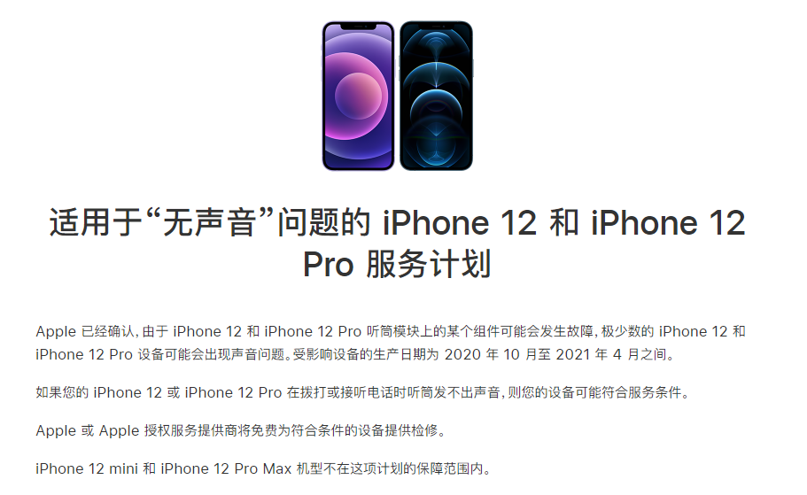 江阳苹果手机维修分享iPhone 12/Pro 拨打或接听电话时无声音怎么办 