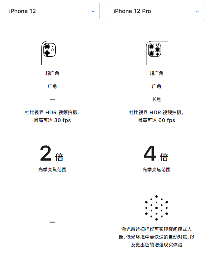 江阳苹果手机维修分享苹果 iPhone 12 与 iPhone 12 Pro 选哪款 